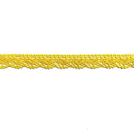 Bavlněná paličkovaná krajka 2069/20mm žlutá/5m