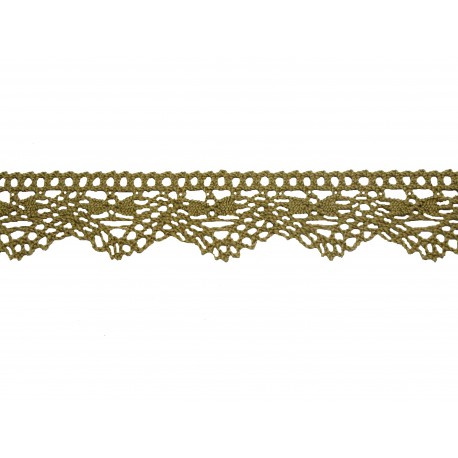 Bavlněná paličkovaná krajka 2024/32mm len/5m