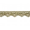 Bavlněná paličkovaná krajka 2024/32mm len/5m