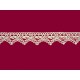 Bavlněná paličkovaná krajka 2024/32mm smetanová/5m