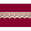 Bavlněná paličkovaná krajka 2070/40mm smetanová/5m