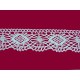 Bavlněná paličkovaná krajka 2007/40mm bílá/5m