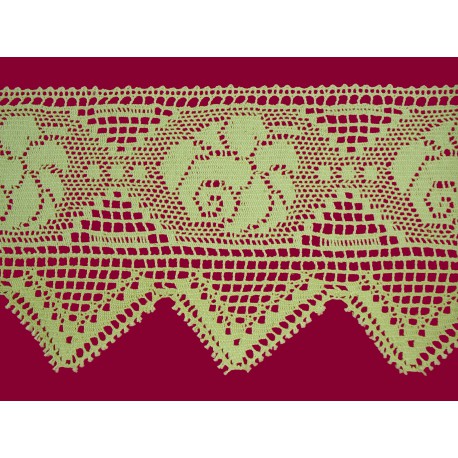Bavlněná paličkovaná krajka 2055/160mm ecru/5m