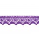 Bavlněná paličkovaná krajka 2070/40mm fialová/5m