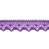 Bavlněná paličkovaná krajka 2070/40mm fialová/5m
