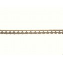Bavlněná paličkovaná krajka 2074A/8mm lněná/5m